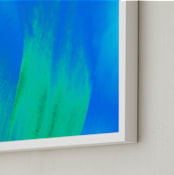 "Pattern in green-blue" - Art Print in Green-blue by NSMARK - Frame Close-up