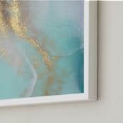 "Dreamwave" - Art Print in Dolphin Heart by Debi Perkins - Frame Close-up