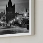 "Charles Morning" - Art Print in Black and White by Mark Kirby - Frame Close-up