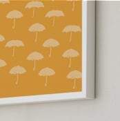 "The Nonconformist" - Art Print in Orange by Ria Sharon - Frame Close-up