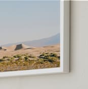 "Desert Dunes" - Art Print in Desert Sand by Anna Western - Frame Close-up