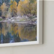 "Yosemite Fall" - Art Print in fall gold by Sea and Sky - Frame Close-up