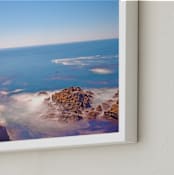 "VView from Pebble Beach" - Art Print in Marine blue by NSMARK - Frame Close-up