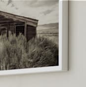 "Buildings of Bodie, CA :: II" - Art Print in Pewter by Kellie Medivitz - Frame Close-up