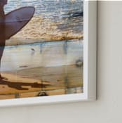 "Indigo Shibori Surfer " - Art Print in Indigo by Annie Seaton - Frame Close-up