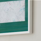 "Montana in Paint" - Art Print in Montana Green by Denise Wong - Frame Close-up