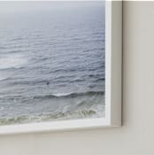 "Ocean Scene" - Art Print in Natural by Melinda Denison - Frame Close-up