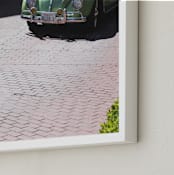 "VW Bug" - Art Print in Mint by Annie Montgomery - Frame Close-up