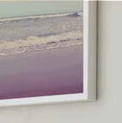 "Waves of Summer" - Art Print in Beach Pink by Gray Star Design - Frame Close-up