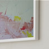 "New on the Horizon" - Art Print in Pink by Lisa Procter - Frame Close-up