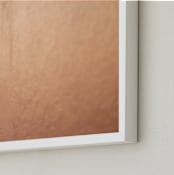 "New and Old" - Art Print in Stucco by Sara Heilwagen - Frame Close-up