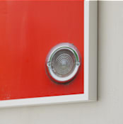"Ramble In Red" - Art Print in Ramble Red by Sheila Corcoran - Frame Close-up