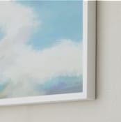 "Morning Sky" - Art Print in Sky Blue by Amy Hall - Frame Close-up