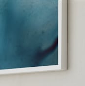 "Night Swim" - Art Print in Night Sea by Michelle Waldie - Frame Close-up