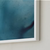 "Night Swim" - Art Print in Night Sea by Michelle Waldie - Frame Close-up