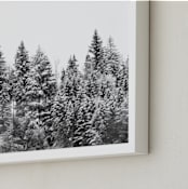 "Black Forest" - Art Print in Black and White by lulu and isabelle - Frame Close-up