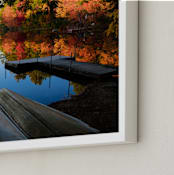 "Season's End" - Art Print in Autumn Glow by Mark Kirby - Frame Close-up
