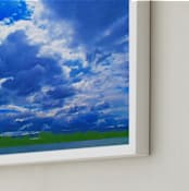 "Stormy clouds" - Art Print in Cloudy blue by NSMARK - Frame Close-up