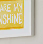"My Sunshine Love" - Art Print in Sunshine by Kerry Doyle - Frame Close-up