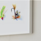 "On the Fly 2" - Art Print in Lime Green by Stacey Brod - Frame Close-up