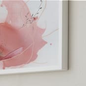 "Petal Hymn" - Art Print in Petal Pink by Sarah McInroe - Frame Close-up