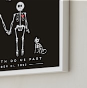 "Jodie Until Death" - Art Print in Charcoal by Katie Zimpel - Frame Close-up