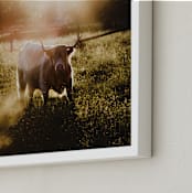 "Evening Haze" - Art Print in Creme Brûlée by Hollie Renner Photography - Frame Close-up