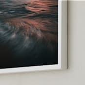 "The Uniqueness of Waves XLIX" - Art Print in Stormy Gold by Tal Paz-Fridman - Frame Close-up