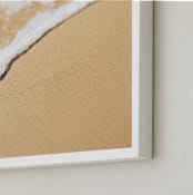 "A Day at the Beach" - Art Print in Sand by Mike Sunu - Frame Close-up