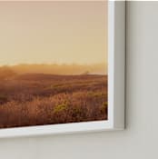 "Up for the sunrise, California coast" - Art Print in Morning blush by Jacquelyn Sloane Siklos - Frame Close-up