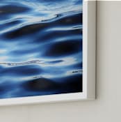 "Moonlight Swim I" - Art Print in serene royal blue by Charlotte Mello Stevenson - Frame Close-up