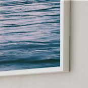 "Serenity Sea" - Art Print in Slate Blue by Charlotte Mello Stevenson - Frame Close-up
