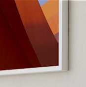 "Flow #1" - Art Print in Dark Red by Tal Paz-Fridman - Frame Close-up