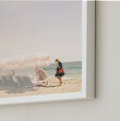 "Dear June II" - Art Print in Laguna Blue by Shawna Urban - Frame Close-up