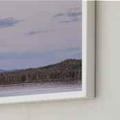 "Juneau Moon" - Art Print in Lavender by Mike Sunu - Frame Close-up