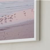 "Pipers" - Art Print in Sunrise Pink by Deana Clement - Frame Close-up