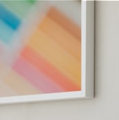"Dreams of Summer" - Art Print in creamsicle orange by Helen Makadia - Frame Close-up