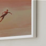 "Rose Surf Air" - Art Print in Rose Quartz by Annie Seaton - Frame Close-up
