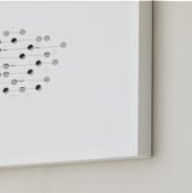 "Abacus 2" - Art Print in Charcoal by Stephanie Nowotarski - Frame Close-up