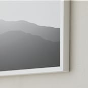 "Mountains of Eilat #3" - Art Print in Grey Sunset by Tal Paz-Fridman - Frame Close-up