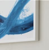 "Anything is Possible" - Art Print in Bold blue by Colleen Ehrlich - Frame Close-up