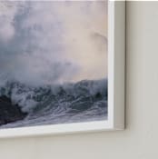 "Pacific Surge" - Art Print in Steel Blue by Courtney Crane - Frame Close-up