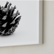 "Just A Small Cone" - Art Print in grey by Alexis Arnold - Frame Close-up