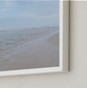 "The Gulf" - Art Print in Gulf Blue by Nicole Simms - Frame Close-up