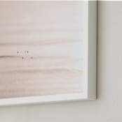 "Pacific Shine I" - Art Print in Sunset Blush by Shannon Howard - Frame Close-up