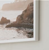 "AWAY FROM IT ALL" - Art Print in GOLDEN HOUR BLUSH by Shannon Howard - Frame Close-up