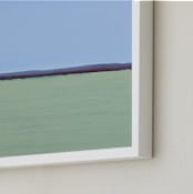"Linear1" - Art Print in sky blue by Camille Pietrow - Frame Close-up