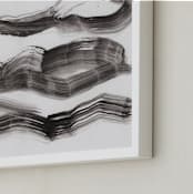 "Lost in Thought" - Art Print in Charcoal by Melanie Severin - Frame Close-up