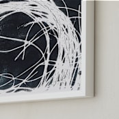 "Curve Into" - Art Print in Warm black by Erin McCluskey Wheeler - Frame Close-up