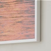 "Seashore Shimmer " - Art Print in Peachy Perfection by Charlotte Mello Stevenson - Frame Close-up
